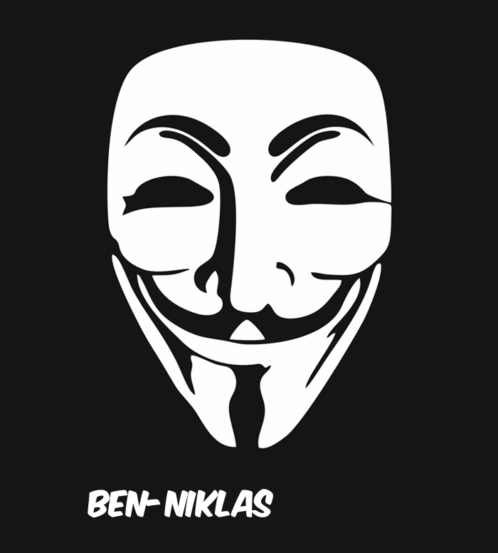 Bilder anonyme Maske namens Ben-Niklas