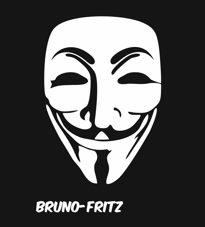 Bilder anonyme Maske namens Bruno-Fritz