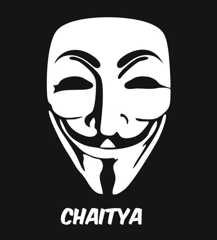 Bilder anonyme Maske namens Chaitya
