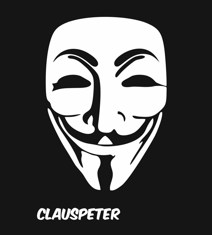 Bilder anonyme Maske namens Clauspeter