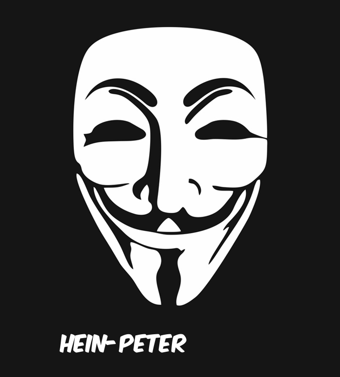 Bilder anonyme Maske namens Hein-Peter