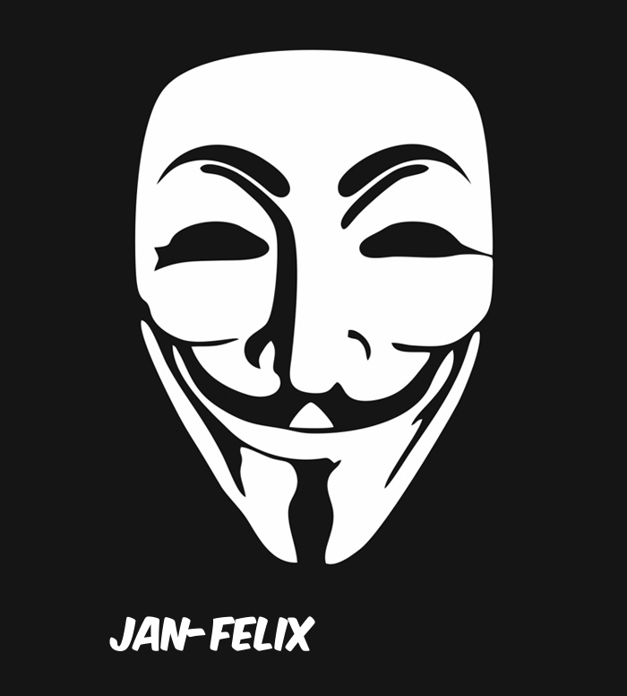 Bilder anonyme Maske namens Jan-Felix
