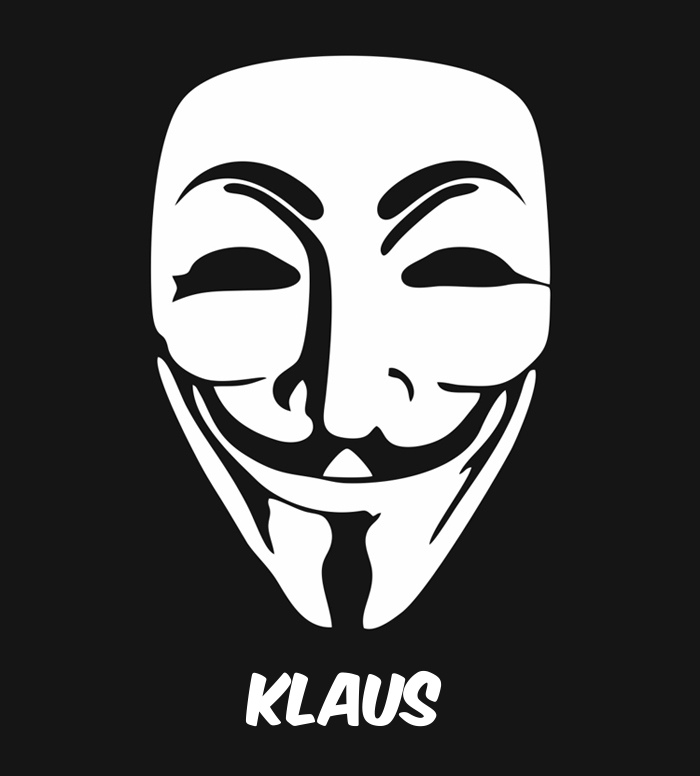 Bilder anonyme Maske namens Klaus
