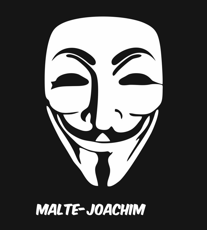 Bilder anonyme Maske namens Malte-Joachim