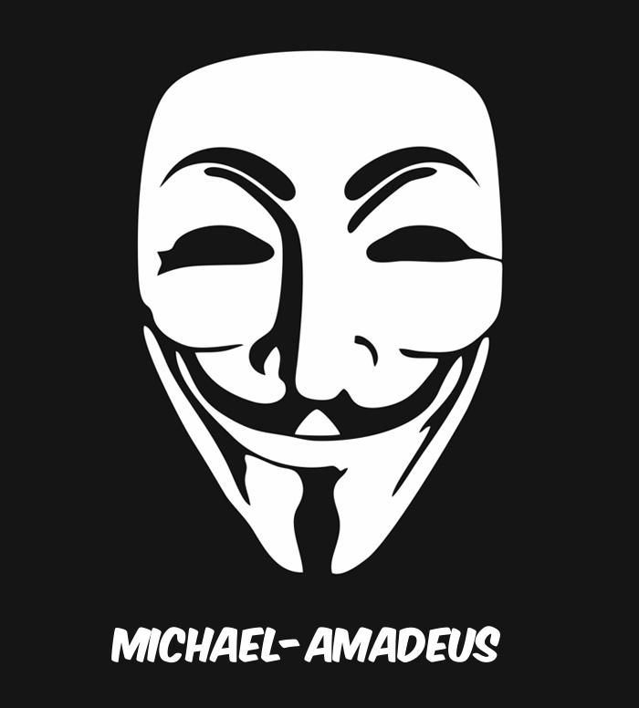 Bilder anonyme Maske namens Michael-Amadeus