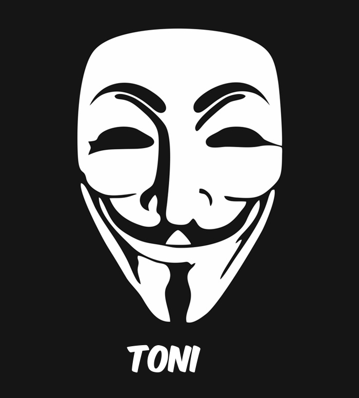 Bilder anonyme Maske namens Toni