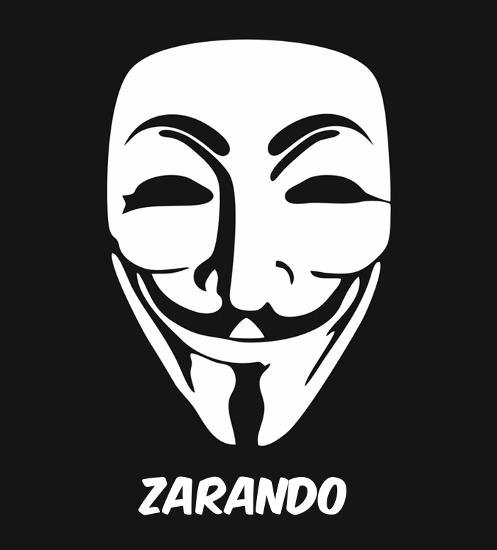 Bilder anonyme Maske namens Zarando