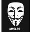 Bilder anonyme Maske namens Nicolas