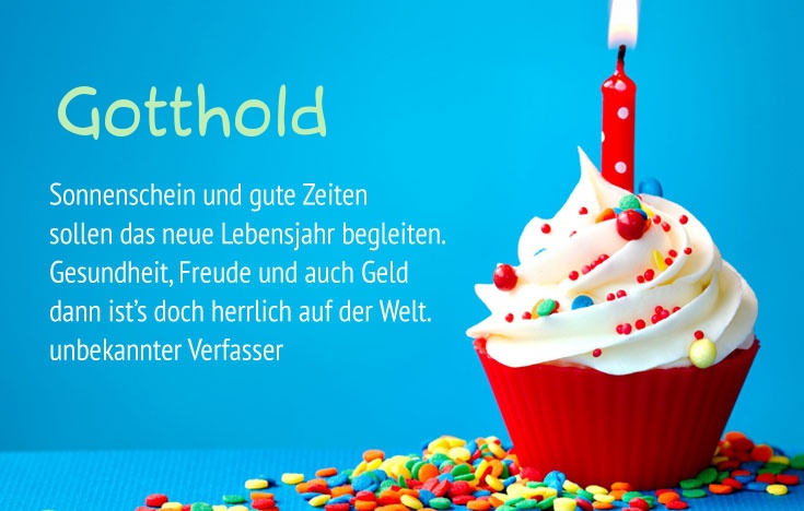 Gratulieren zum geburtstag fr Gotthold