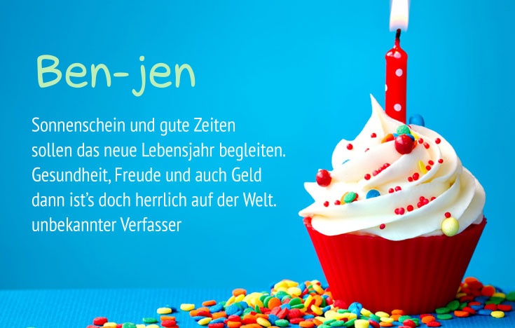 Gratulieren zum geburtstag fr Ben-jen