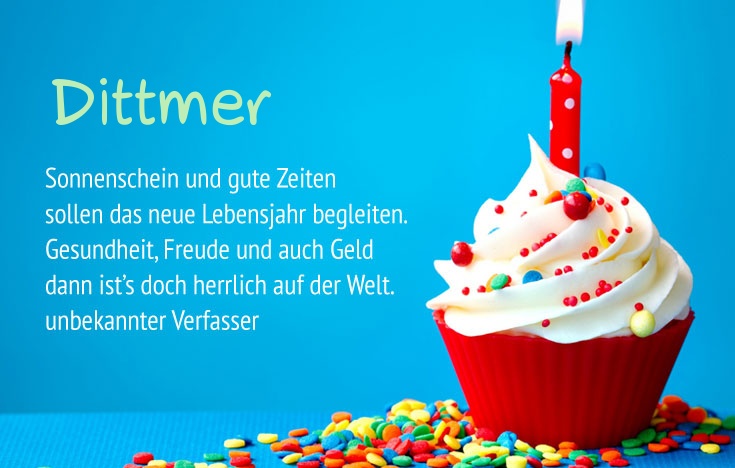 Gratulieren zum geburtstag fr Dittmer