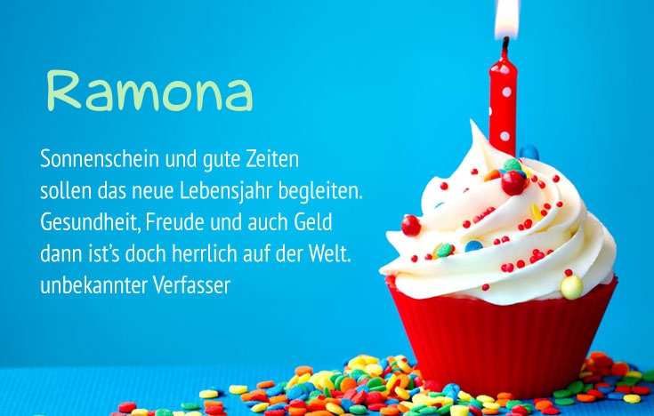 Alles Gute zum Geburtstag Ramona