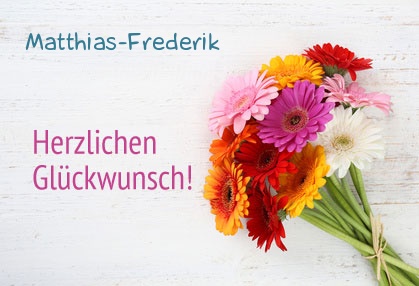 Blumen zum geburtstag fr Matthias-Frederik