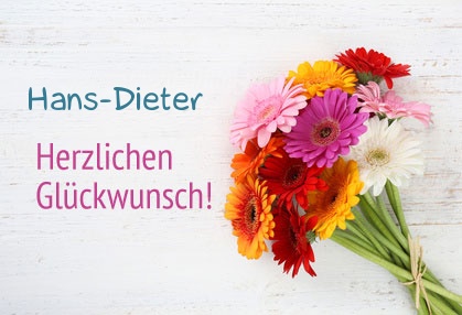 Blumen zum geburtstag fr Hans-Dieter