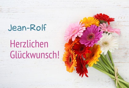 Blumen zum geburtstag fr Jean-Rolf