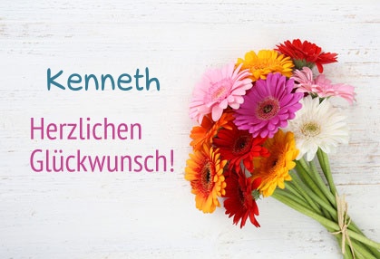 Blumen zum geburtstag fr Kenneth