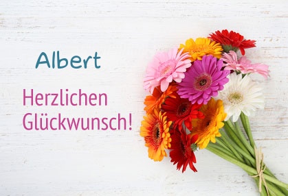 Blumen zum geburtstag fr Albert
