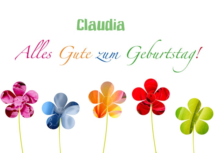 Alles Gute zum Geburtstag Claudia
