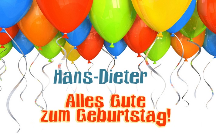 Alles Gute zum Geburtstag Hans-Dieter