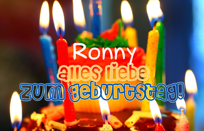 Alles Liebe zum Geburtstag, Ronny!