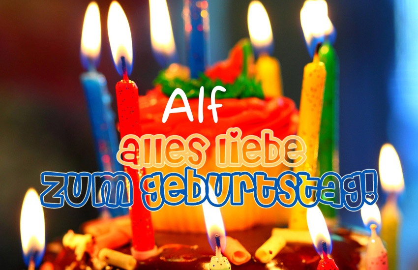 Alles Liebe zum Geburtstag, Alf!