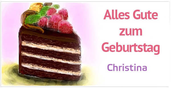 Alles Gute zum Geburtstag, Christina!