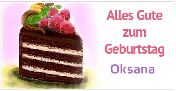 Alles Gute zum Geburtstag, Oksana!