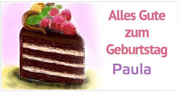 Alles Gute zum Geburtstag, Paula!