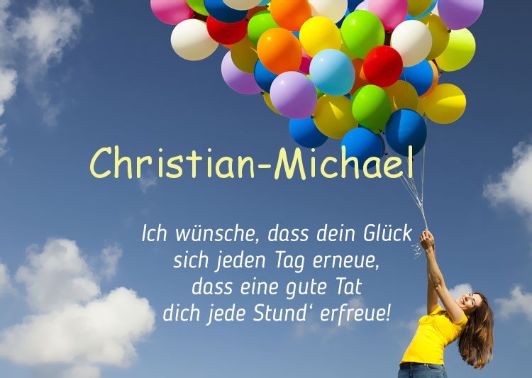 Gedicht zum geburtstag fr Christian-Michael
