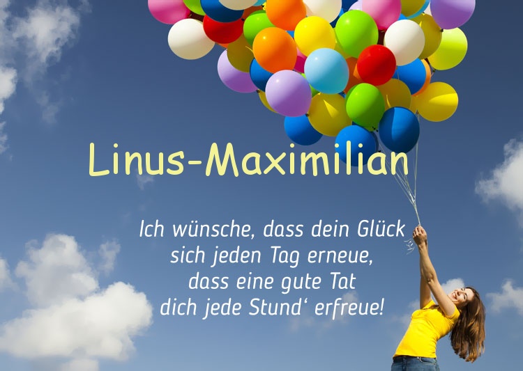 Gedicht zum geburtstag fr Linus-Maximilian