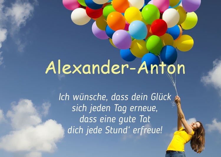 Gedicht zum geburtstag fr Alexander-Anton