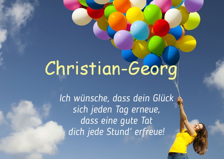 Gedicht zum geburtstag fr Christian-Georg