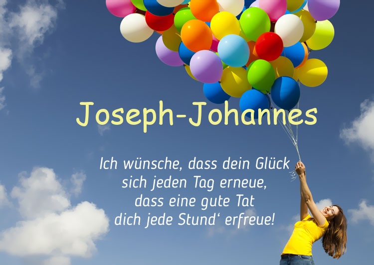 Gedicht zum geburtstag fr Joseph-Johannes