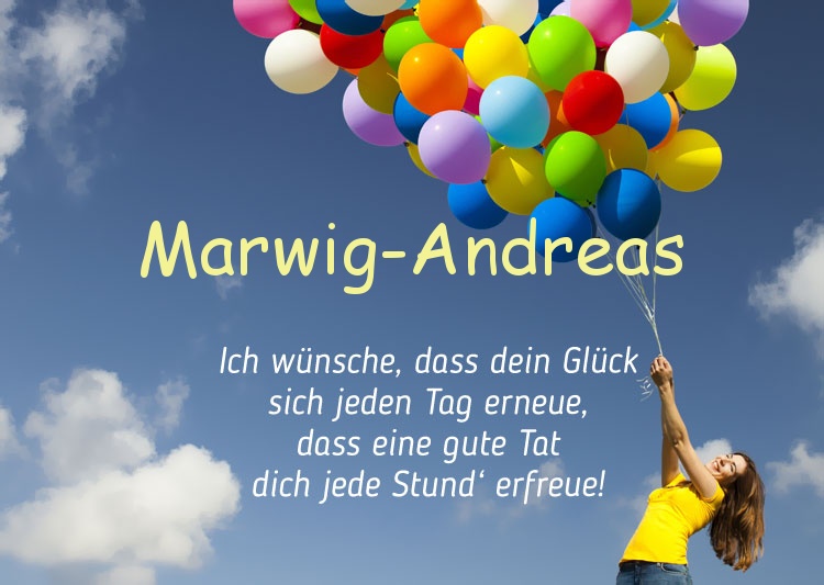Gedicht zum geburtstag fr Marwig-Andreas
