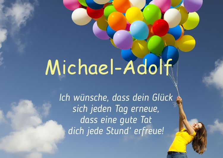 Gedicht zum geburtstag fr Michael-Adolf