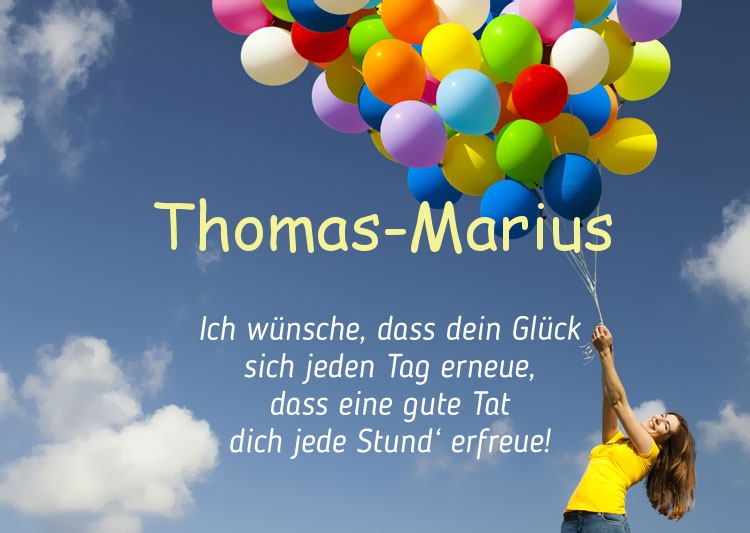 Gedicht zum geburtstag fr Thomas-Marius