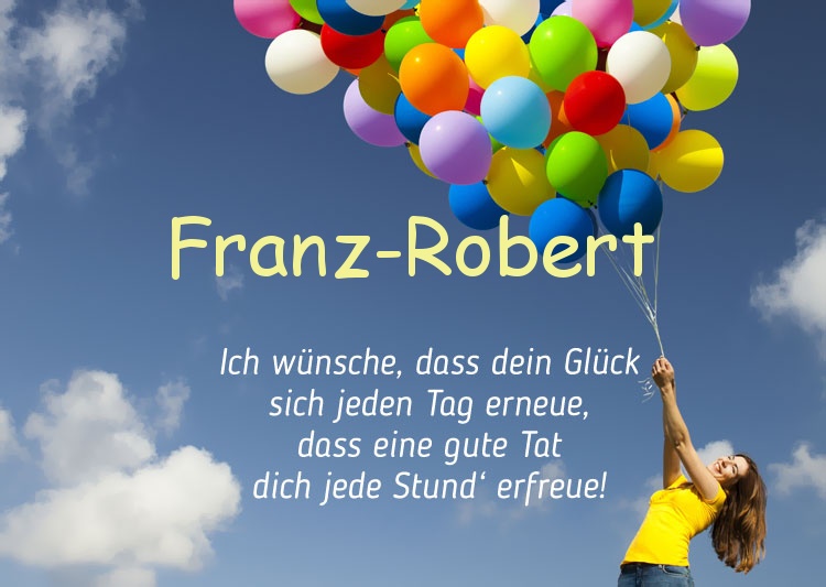 Gedicht zum geburtstag fr Franz-Robert