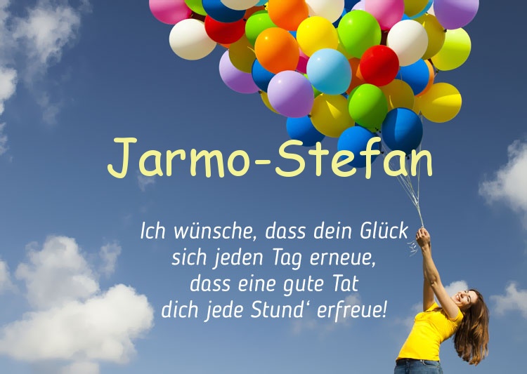 Gedicht zum geburtstag fr Jarmo-Stefan
