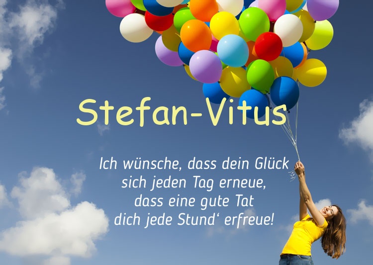 Gedicht zum geburtstag fr Stefan-Vitus