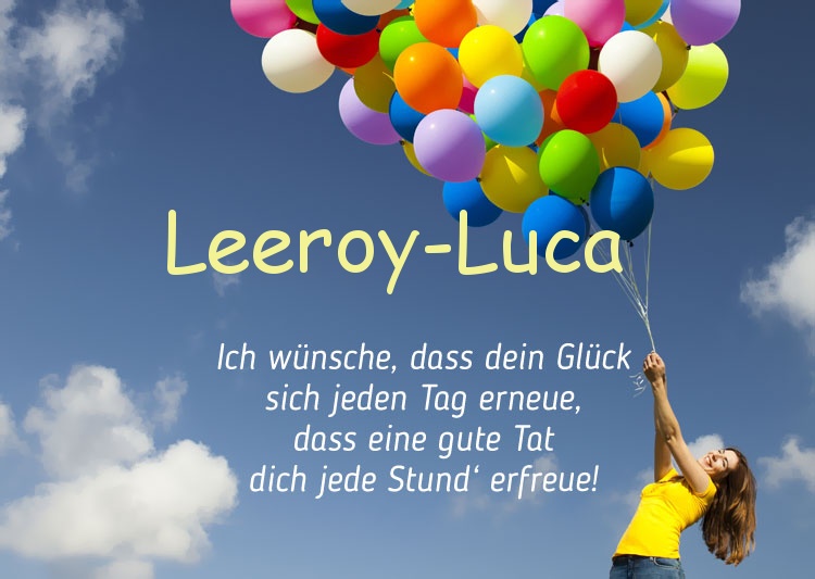 Gedicht zum geburtstag fr Leeroy-Luca