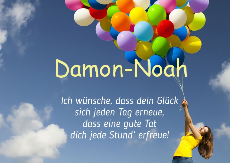 Gedicht zum geburtstag fr Damon-Noah