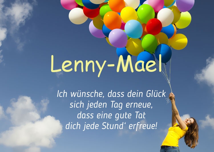 Gedicht zum geburtstag fr Lenny-Mael