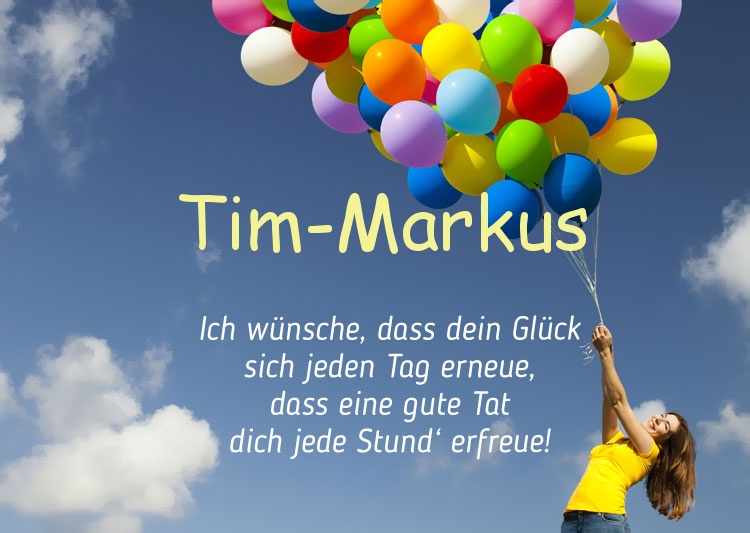 Gedicht zum geburtstag fr Tim-Markus