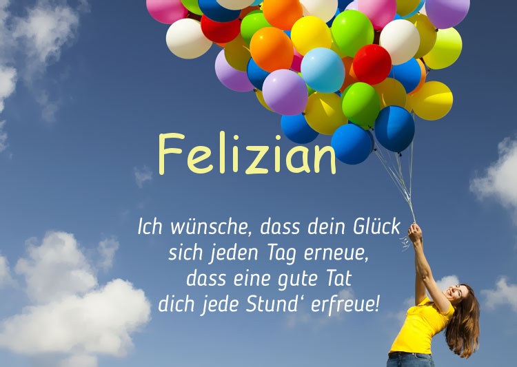 Gedicht zum geburtstag fr Felizian