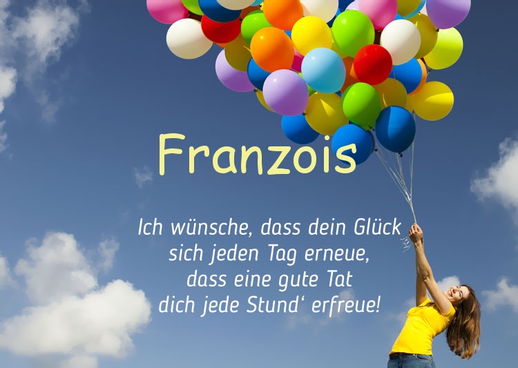 Gedicht zum geburtstag fr Franzois