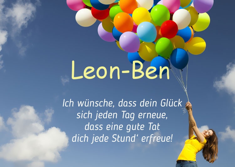 Gedicht zum geburtstag fr Leon-Ben