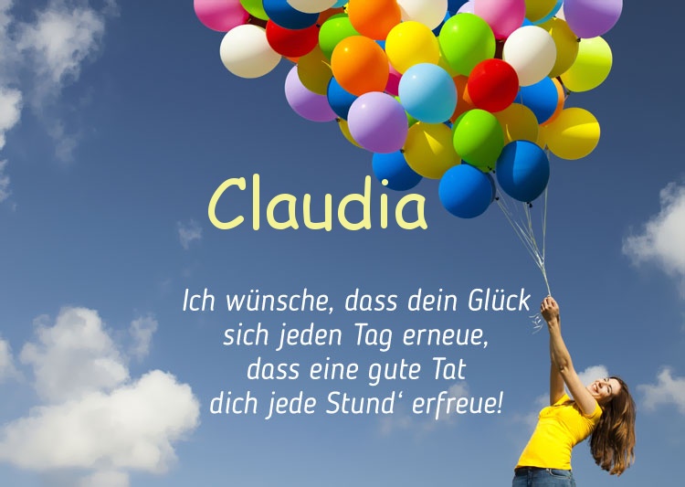 Gedicht zum geburtstag für Claudia
