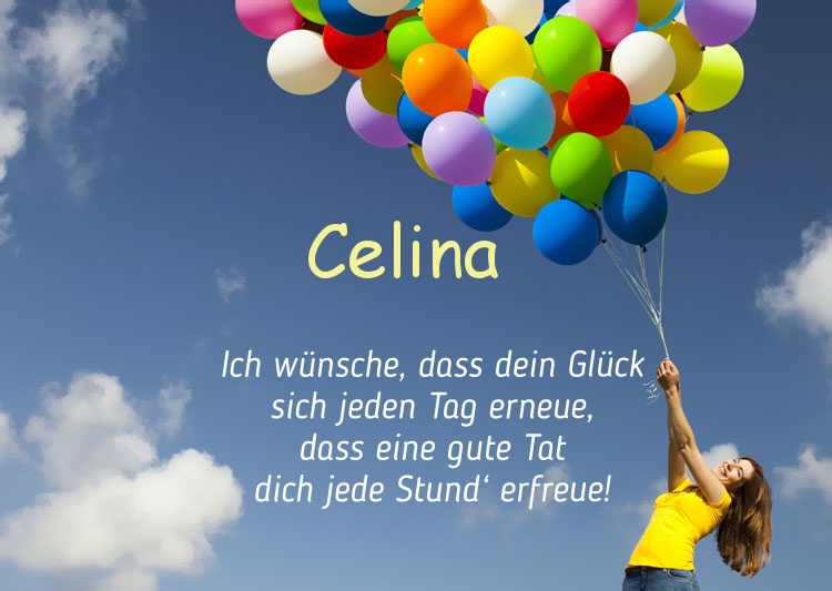 Gedicht zum geburtstag fr Celina