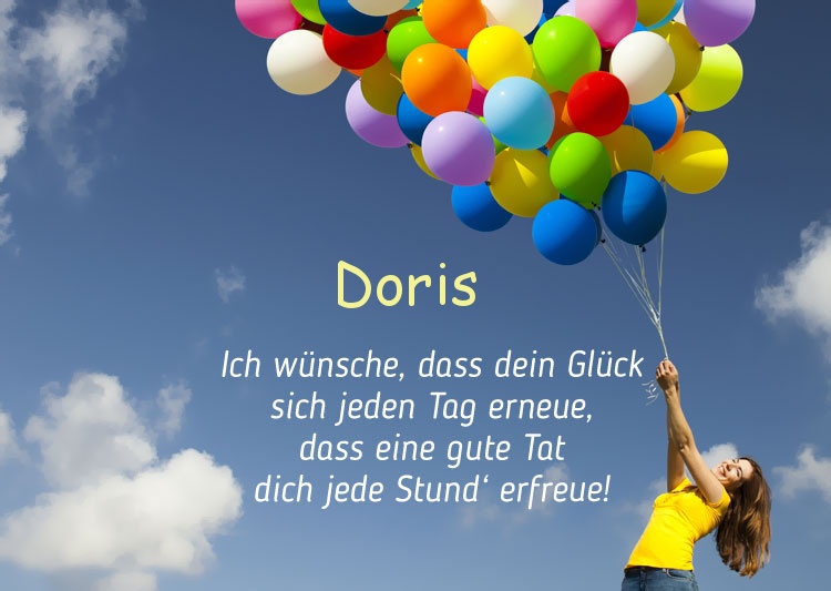 Gedicht zum geburtstag fr Doris