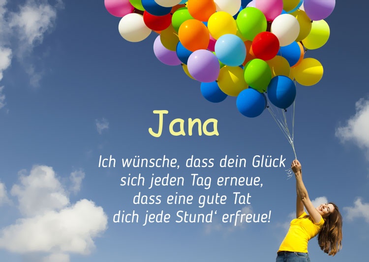 Alles Gute zum Geburtstag Jana